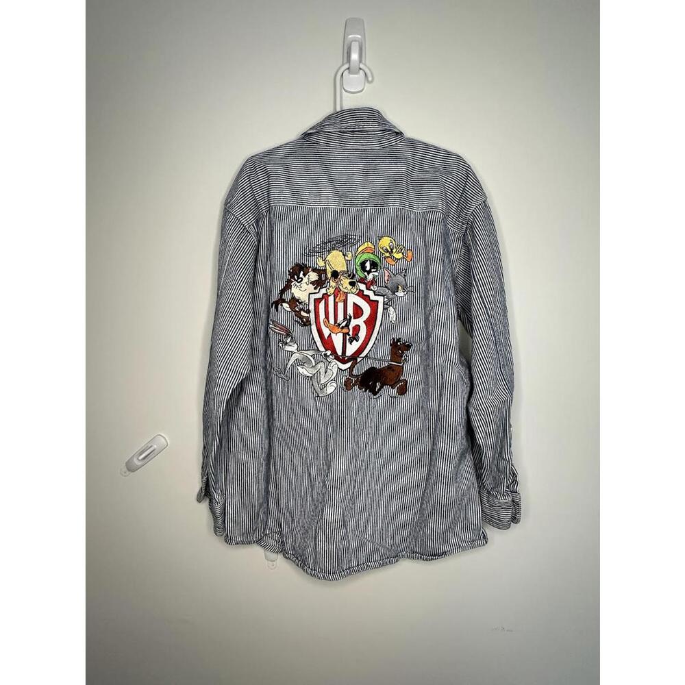 Warner Bros. Kids Striped Button Down - Sz. M